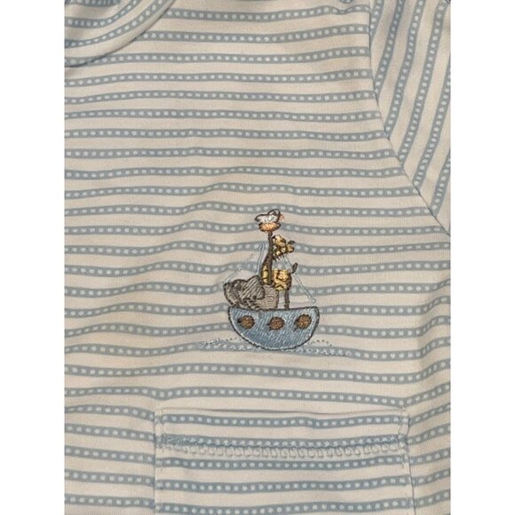 Kissy Kissy Noah's Arc Reversible Hoodie Cardigan 3/6M EUC - Picture 5 of 5